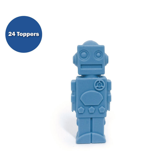 The Pencil Grip Pencil Topper, Robot, Blue, 24/Carton (43024)