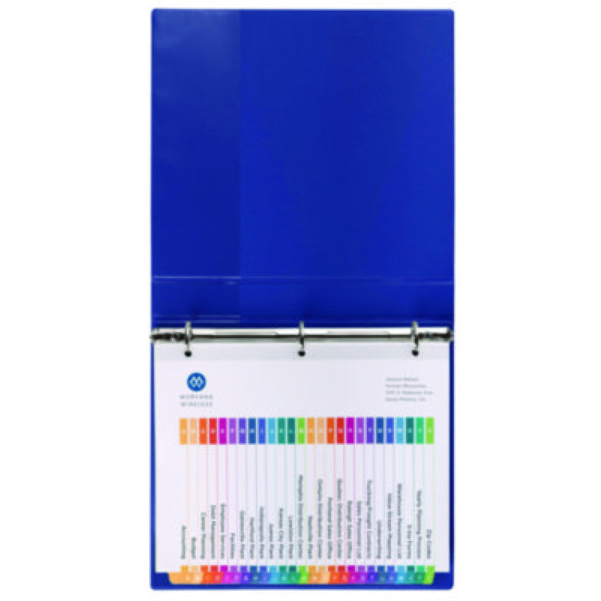 Avery Customizable Table of Contents Ready Index Multicolor Dividers, 26-Tab, A to Z, 11 x 8.5, White, 6 Sets (11832)