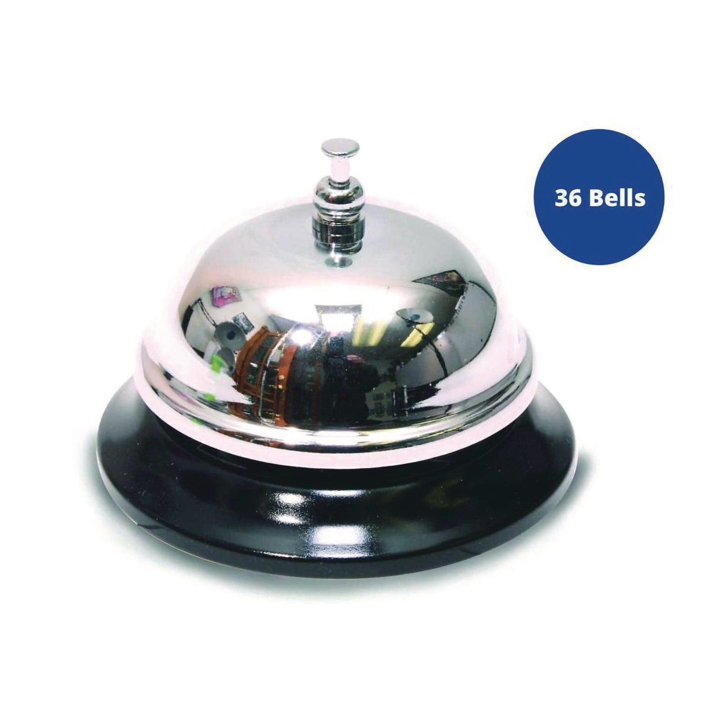The Pencil Grip Call Bells, 3.5", Chrome, 36/Carton (34336)