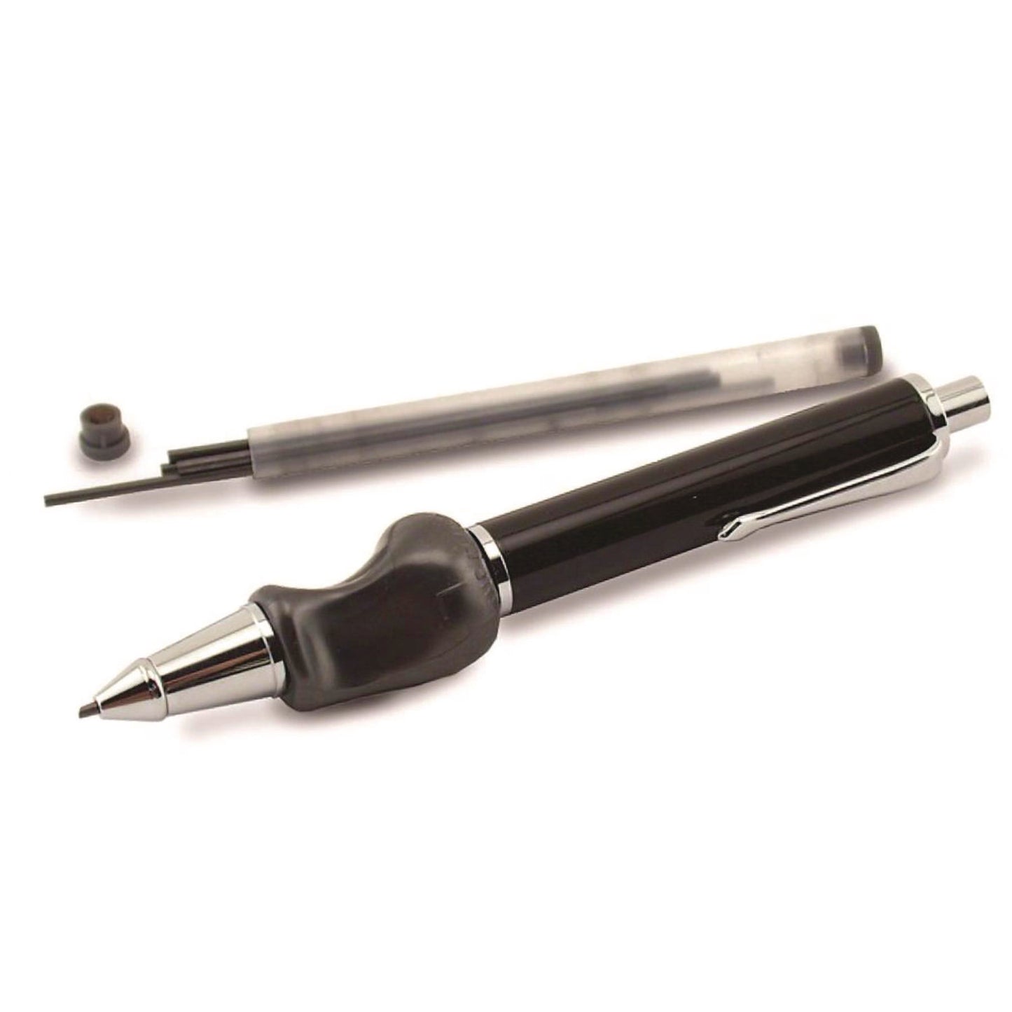 Heavyweight Mechanical Pencil Set w/The Pencil Grip, 2 mm Lead Refills, HB (#2), Black Lead, Black/Navy/Silver Barrel, 8/CT (65208)