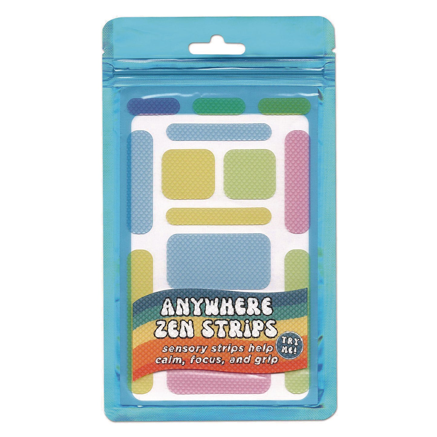 The Pencil Grip Anywhere Zen Strips, Bumpy, Assorted Pastel Colors, 13/Set, 24 Sets/Carton (88224)