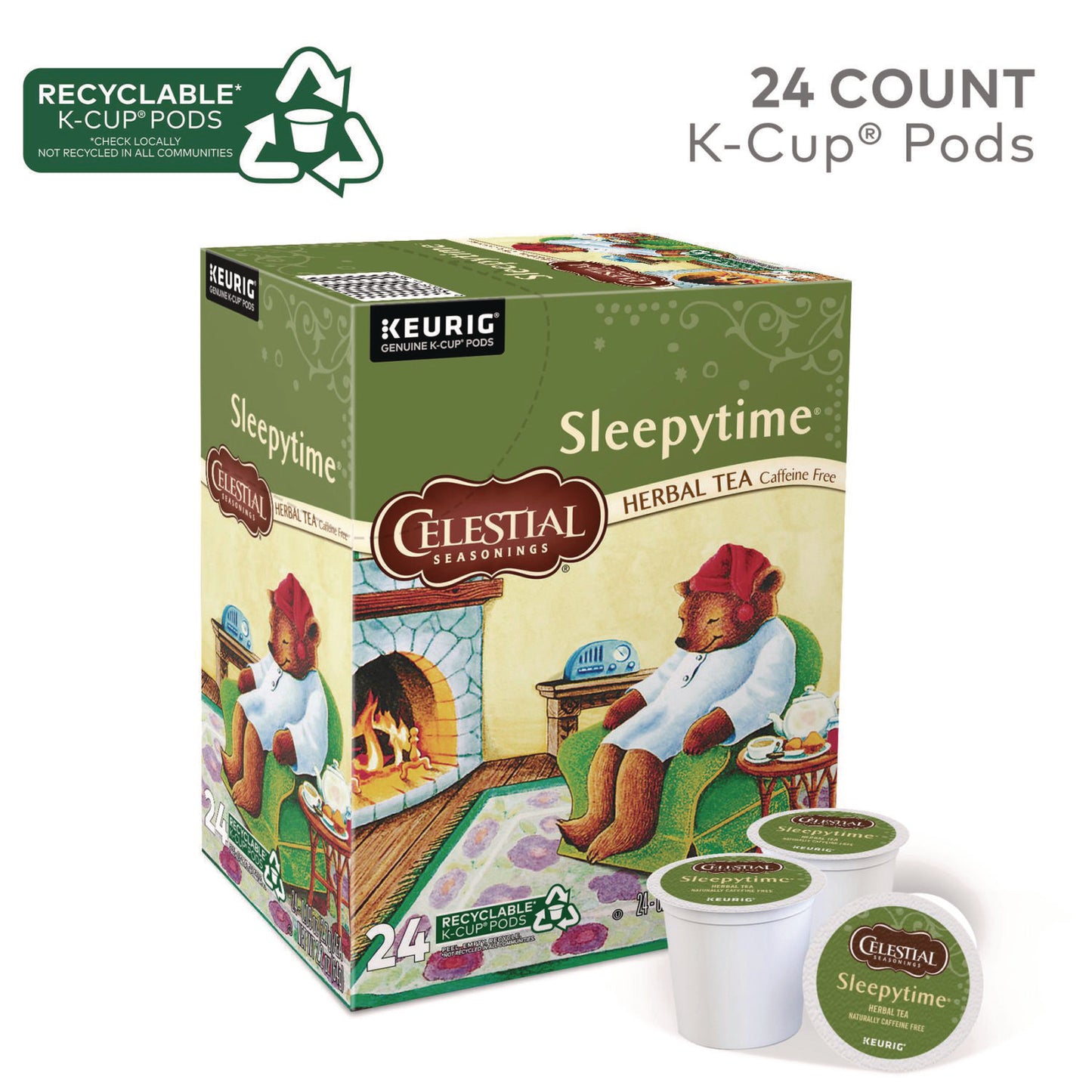 Celestial Seasonings Sleepytime Tea K-Cups, 24/Box (14739)