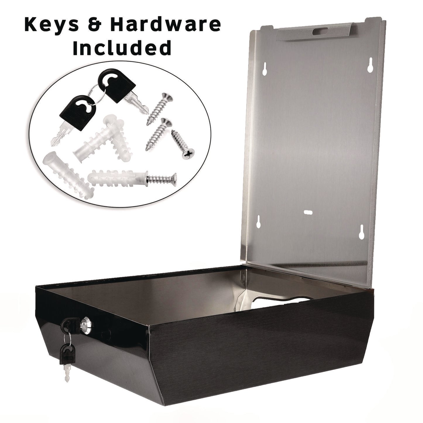 Alpine Vertical C-Fold/Multi-Fold Paper Towel Dispenser, 14.5 x 4 x 11.2, Antique Nickel (ALP480AN)