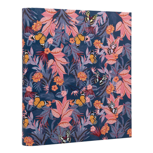 PUKKA PAD Rollbound Binder, 3 Rings, 1" Capacity, 11 x 8.5, Blue/Pink/Yellow (9607BLM)