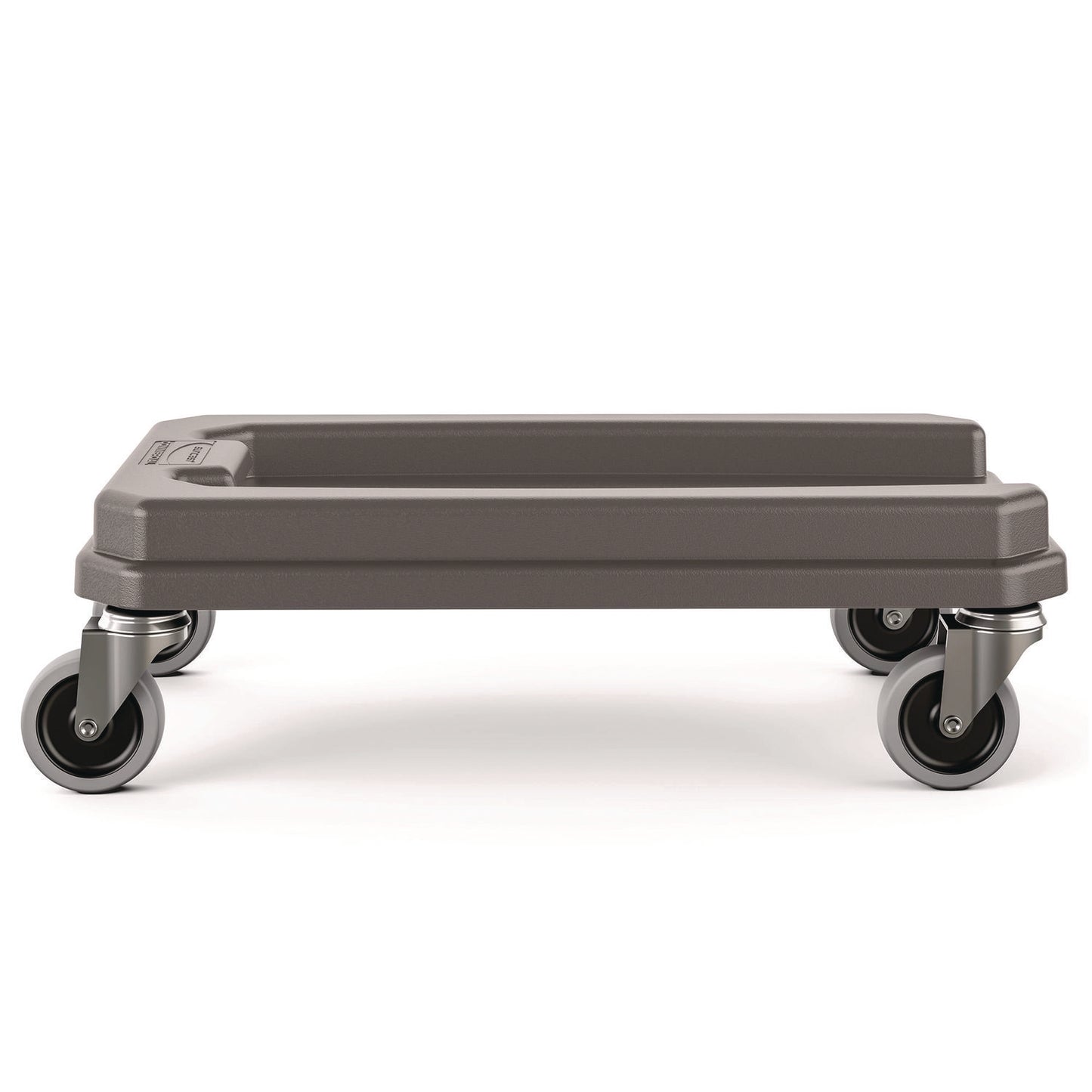 Suncast Commercial 23 Gallon Resin Slim Trash Can Dolly, 11.88" x 20.78" x 6.18", Gray (TCNDOLLY)