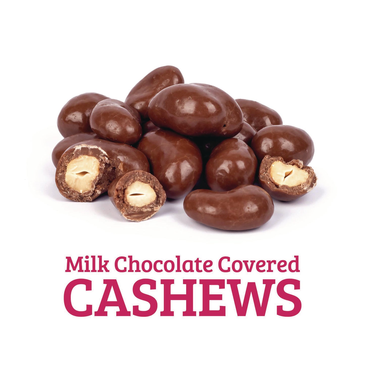 Wellsley Farms Milk Chocolate Covered Cashews, 44 oz Jar (22002346)