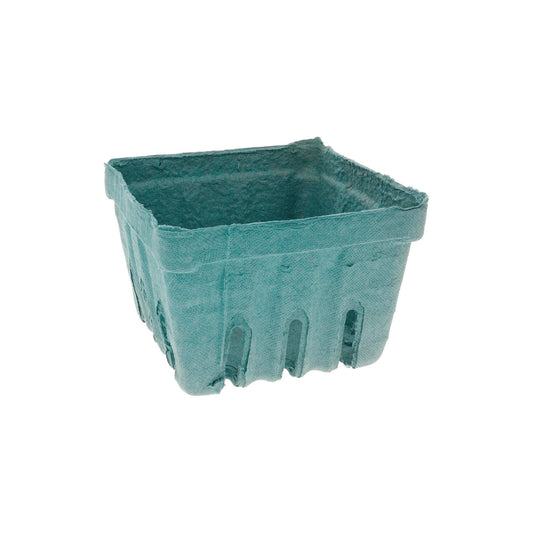 Pactiv Berigard Molded Fiber Berry Basket, Quart, 5.5 x 5.5 x 3.25, Green, 297/Carton (YM336184)