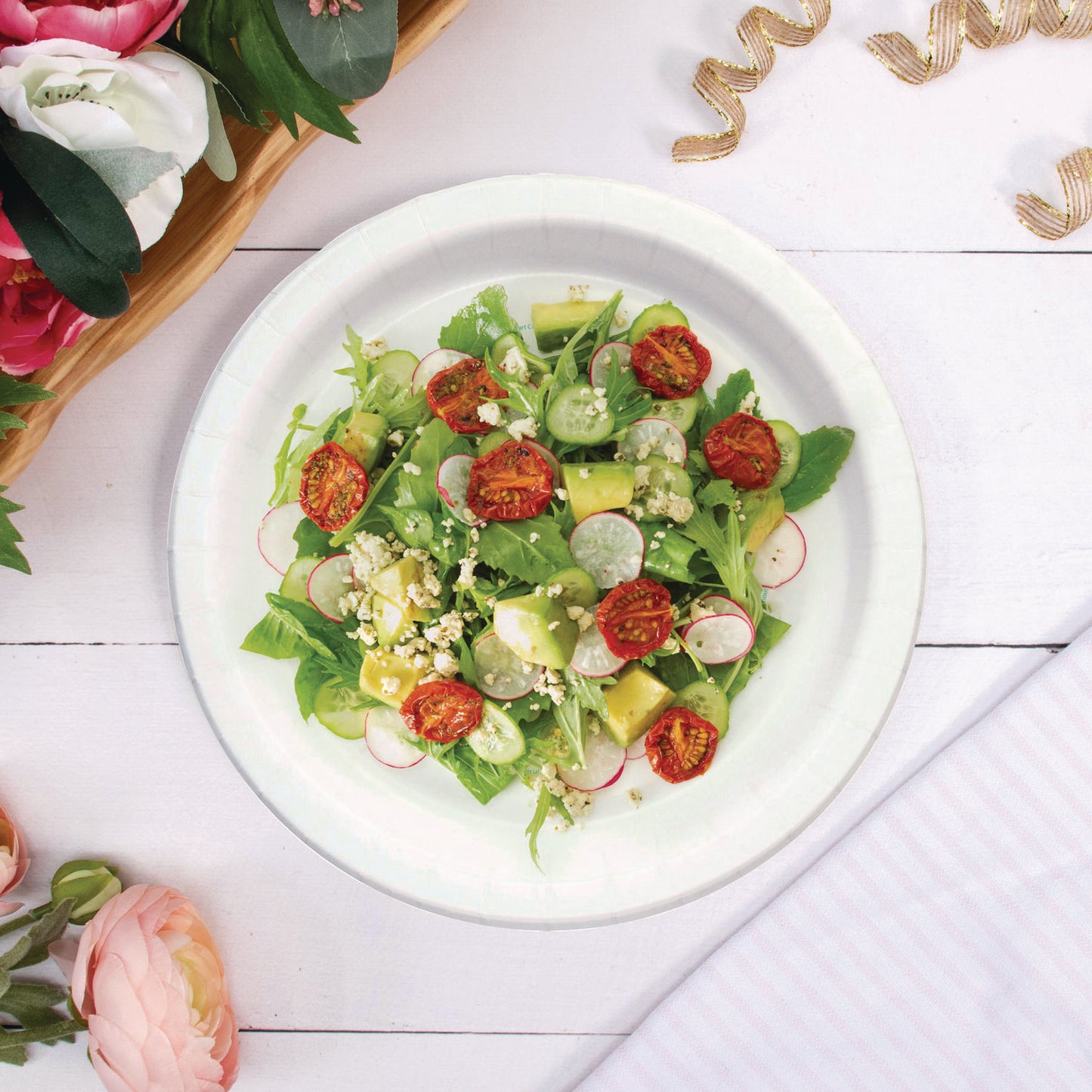 SOLO Compostable Paper Dinnerware, ProPlanet Seal, Plate, 9" dia, White, 250/Carton (OFMP9PLANET)