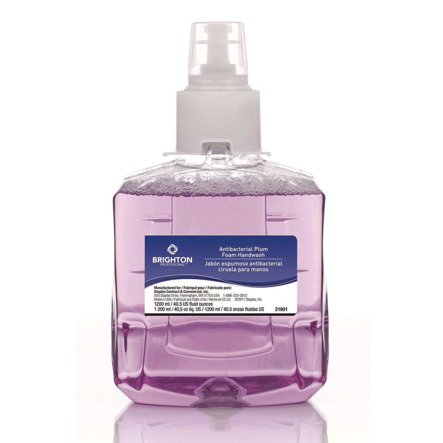 Brighton Professional LTX-12 Antibacterial Hand Soap Refill, Plum Scent, 1,200 mL, 2/Carton (375326)