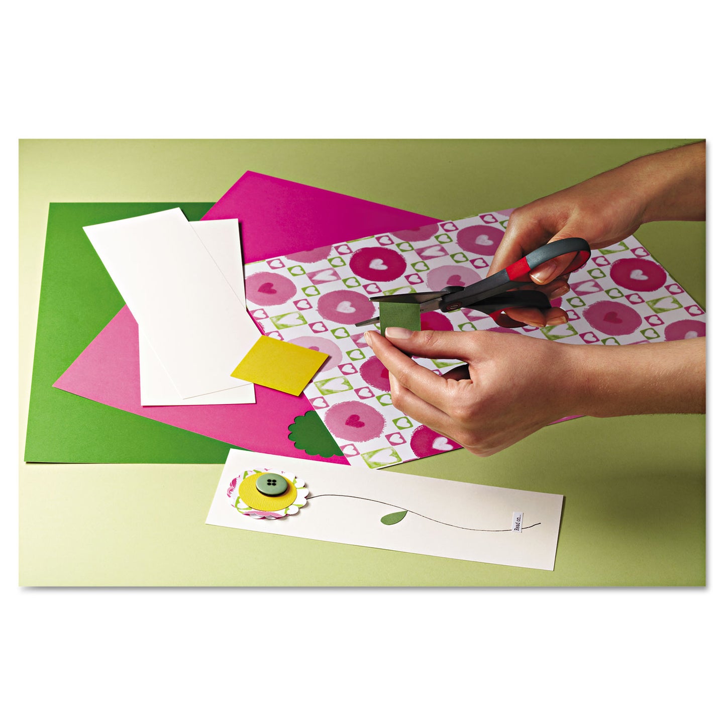 Scotch Precision Scissors, 8" Long, 3.13" Cut Length, Straight Gray/Red Handle (1448)