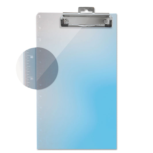 Officemate Plastic Clipboards with 12" Ruler Markings, 0.5" Clip Capacity, Holds 8.5 x 11 Sheets, Clear (83016)