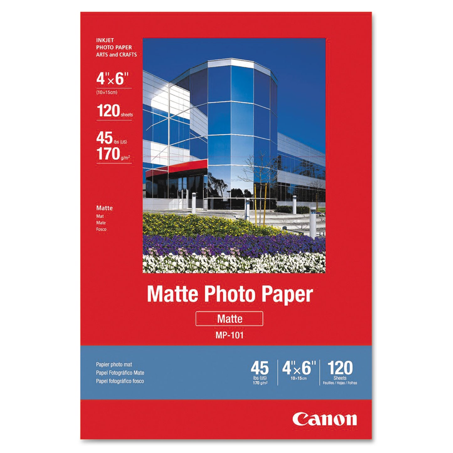 Canon Matte Photo Paper, 4 x 6, Matte White, 120/Pack (7981A014)