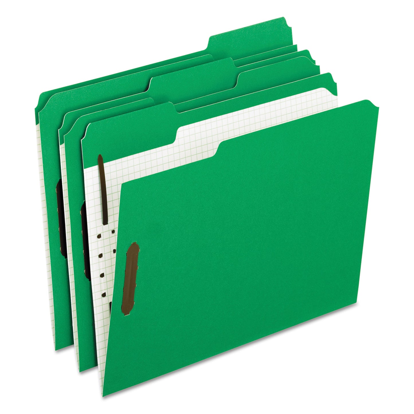 Pendaflex Colored Classification Folders with Embossed Fasteners, 2 Fasteners, Letter Size, Green Exterior, 50/Box (21329)