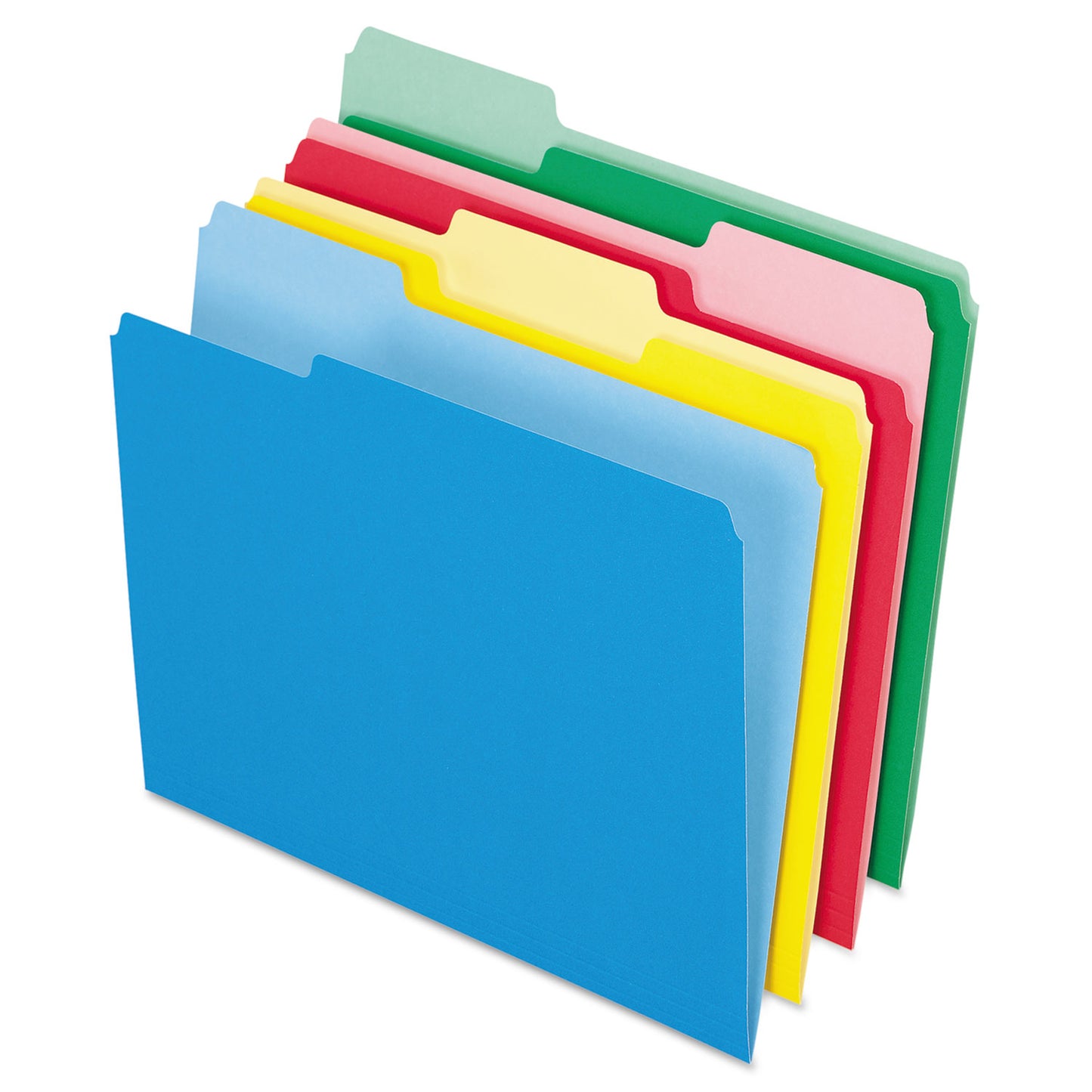 Pendaflex Colored File Folders, 1/3-Cut Tabs: Assorted, Letter Size, Assorted Colors, 24/Pack (82300)
