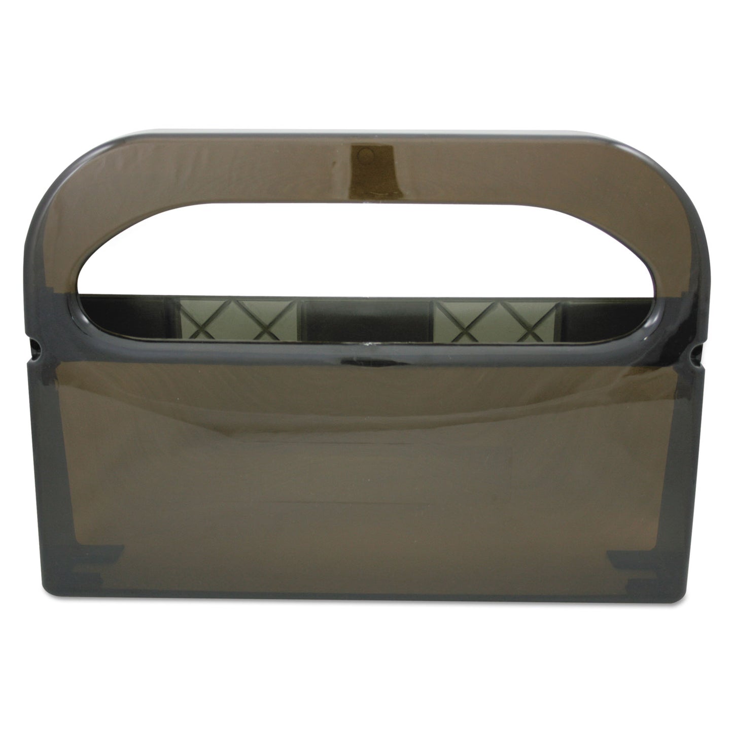 HOSPECO Health Gards Toilet Seat Cover Dispenser, Half-Fold, 16 x 3.25 x 11.5, Smoke (HG12SMO)