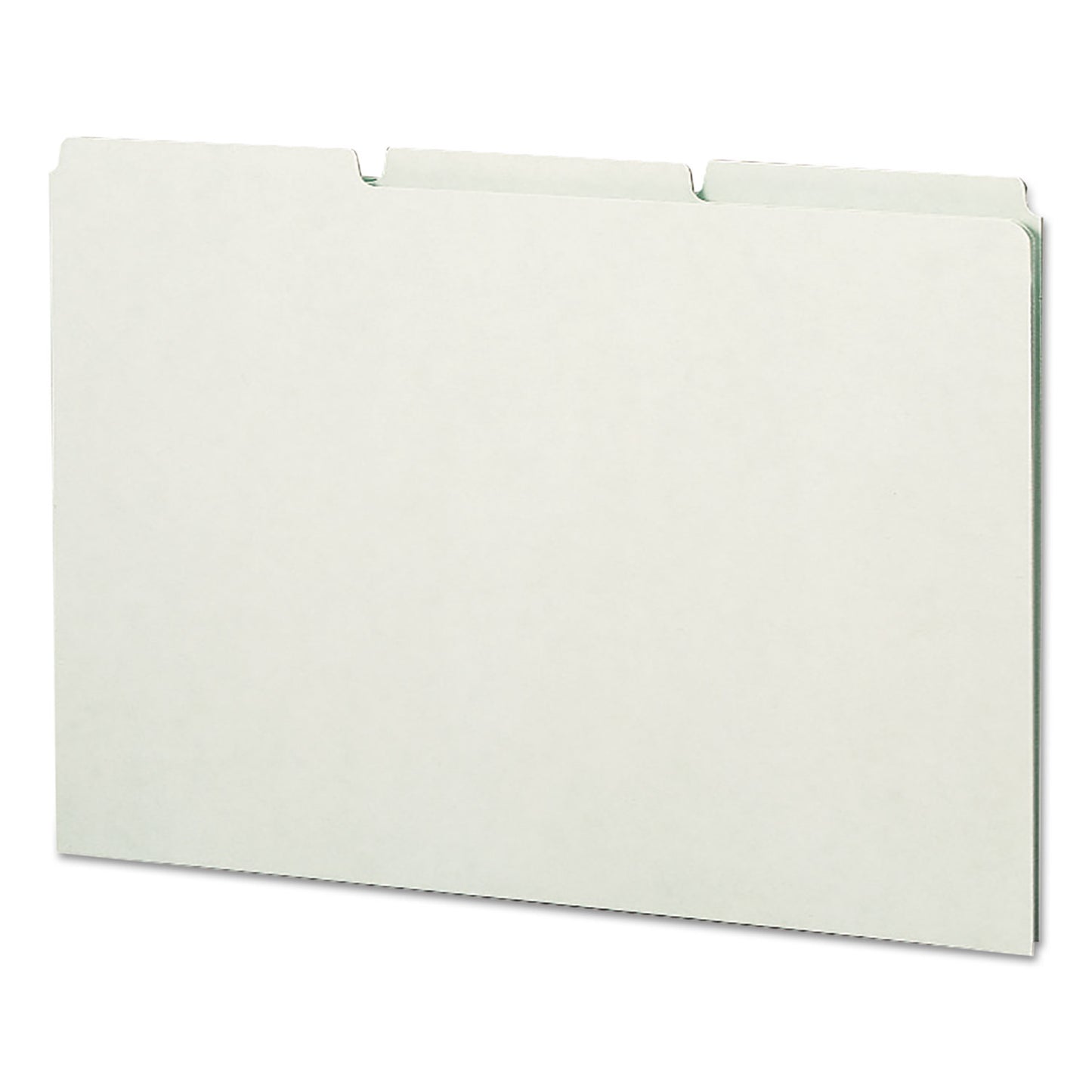 Smead Recycled Blank Top Tab File Guides, 1/3-Cut Top Tab, Blank, 8.5 x 14, Green, 50/Box (52334)