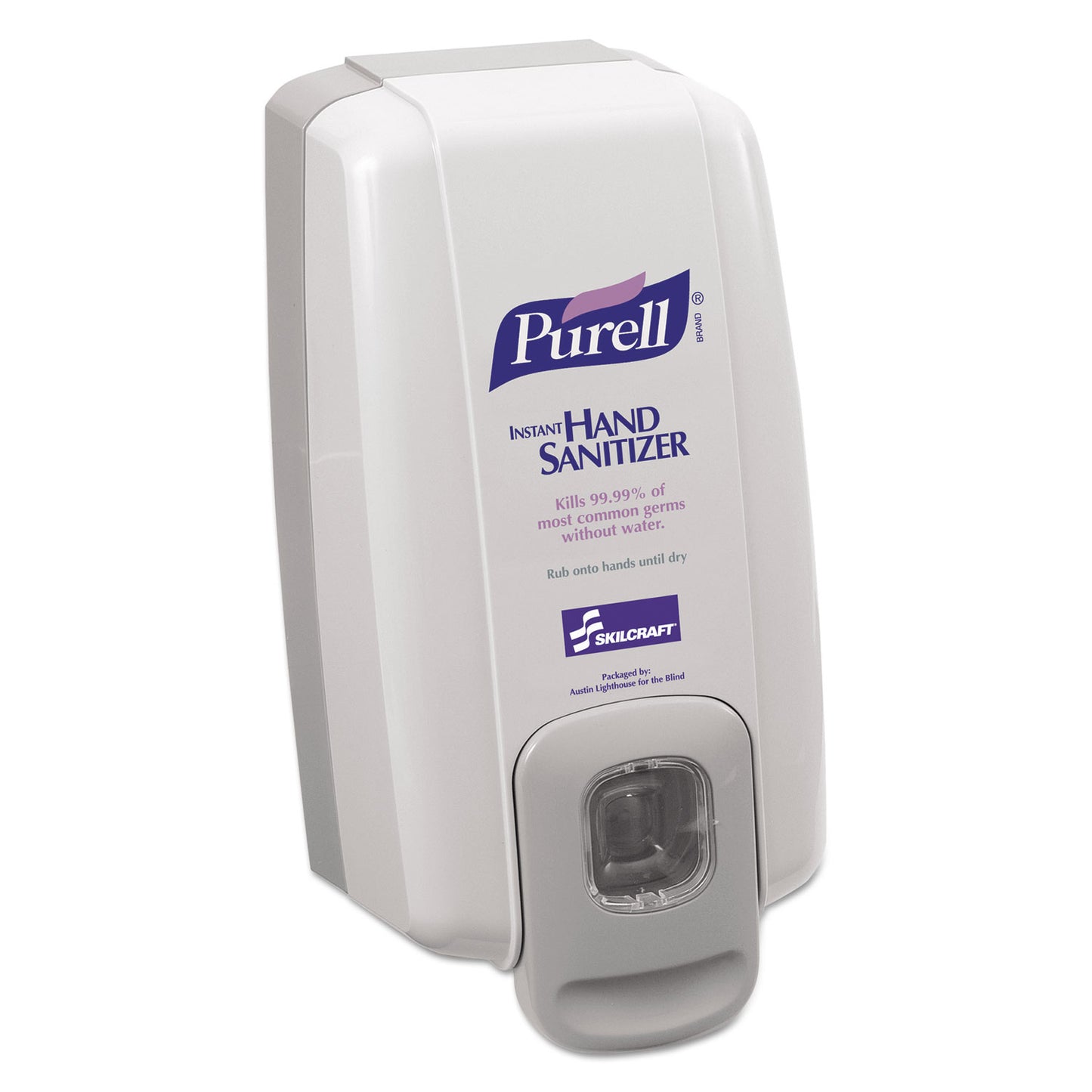 AbilityOne 4510015219866, SKILCRAFT PURELL Wall Dispenser, 1,000 mL, 5.13 x 4 x 10, Gray