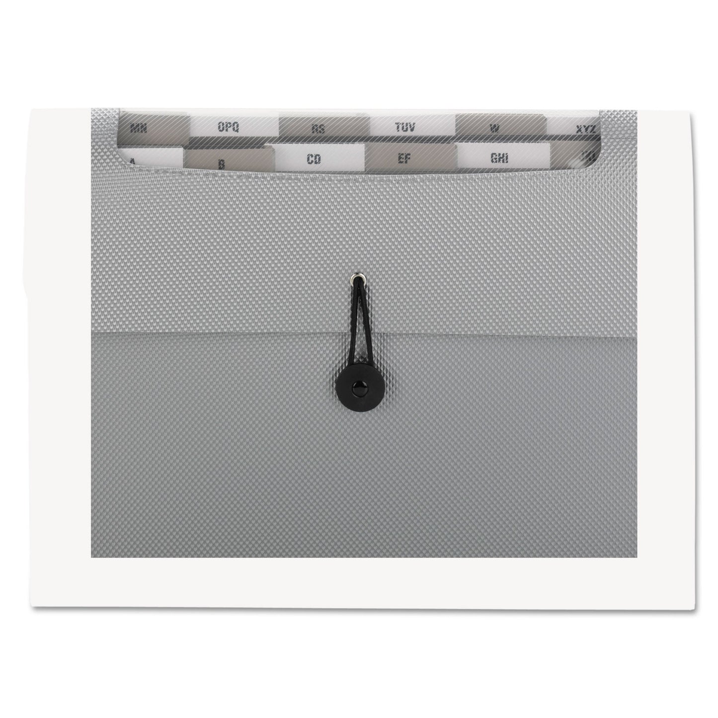 Smead Step Index Organizer, 12 Sections, Cord/Hook Closure, 1/6-Cut Tabs, Letter Size, Silver (70903)