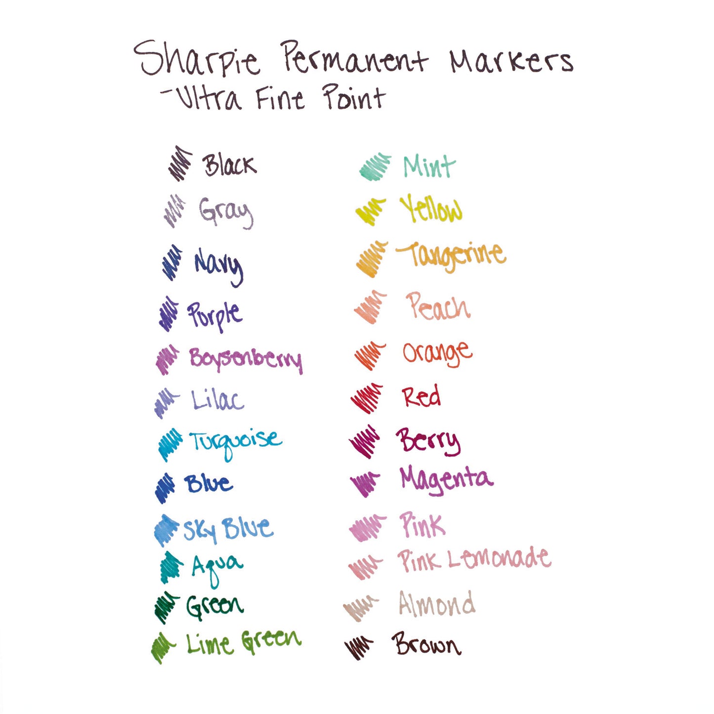 Sharpie Ultra Fine Tip Permanent Marker, Ultra-Fine Needle Tip, Assorted Colors, 24/Set (75847)