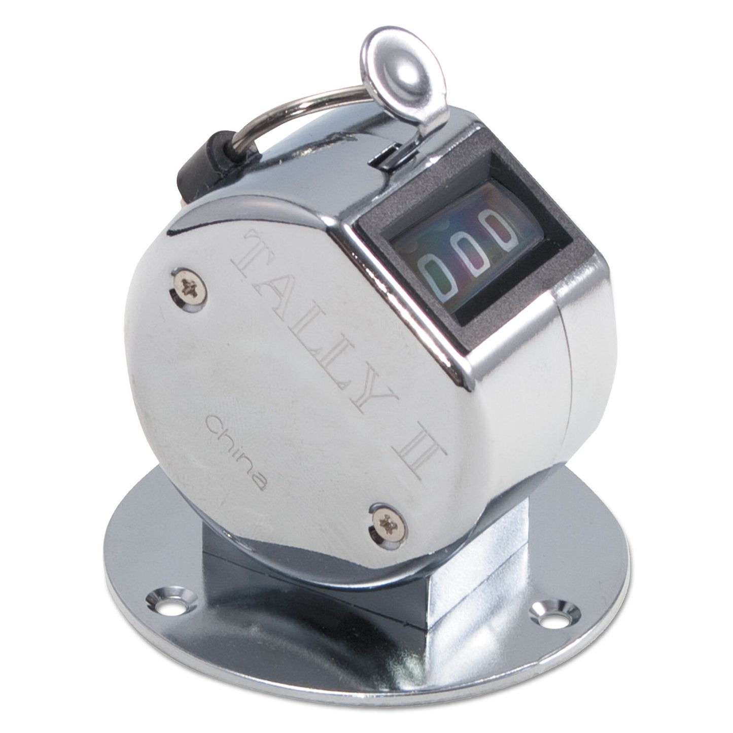 Bates Tally II Desk Model Tally Counter, Registers 0-9999, Chrome (9841005)