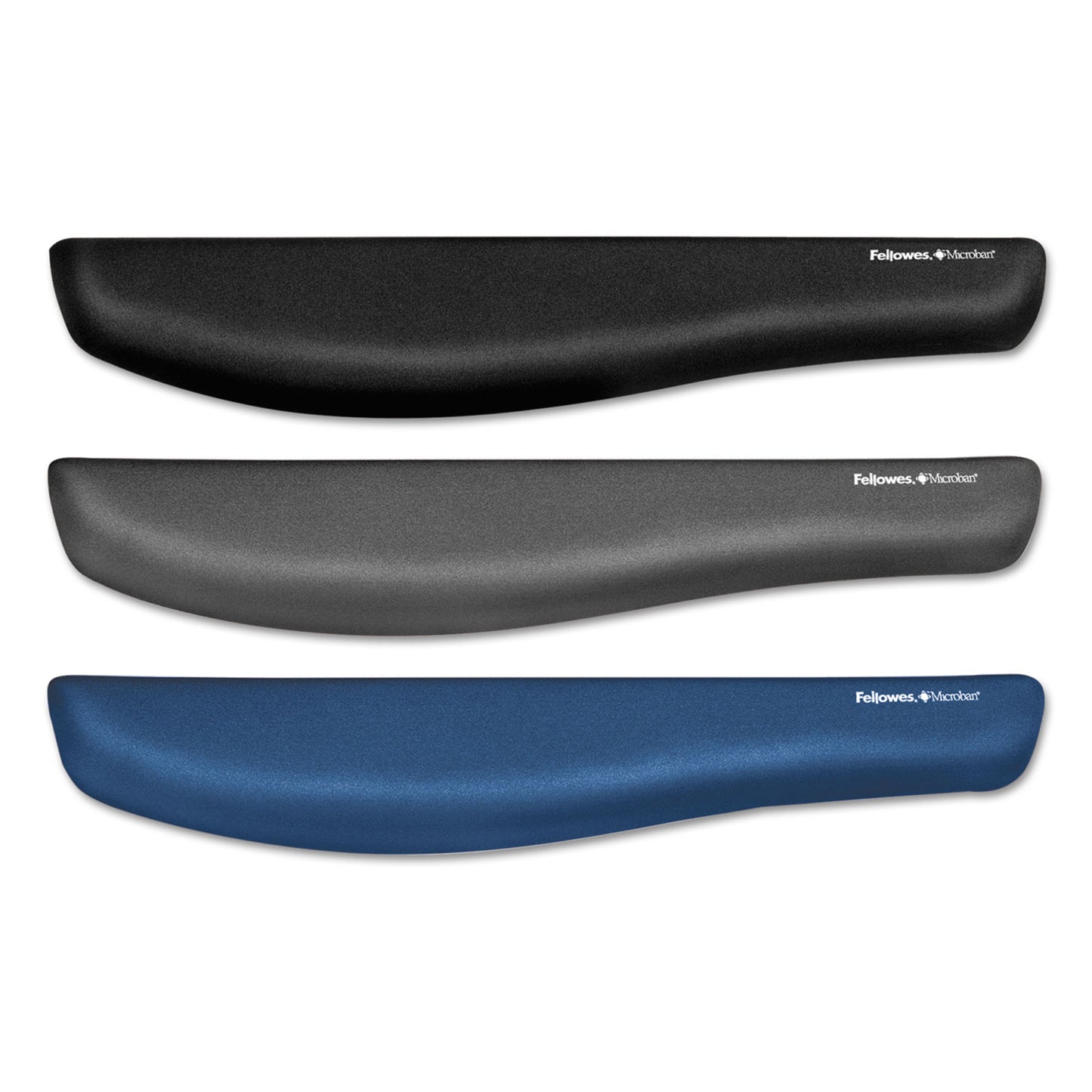 Fellowes PlushTouch Keyboard Wrist Rest, 18.12 x 3.18, Blue (9287401)