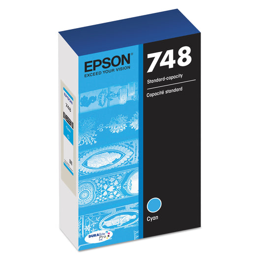 Epson T748220 (748) DURABrite Pro Ink, Cyan