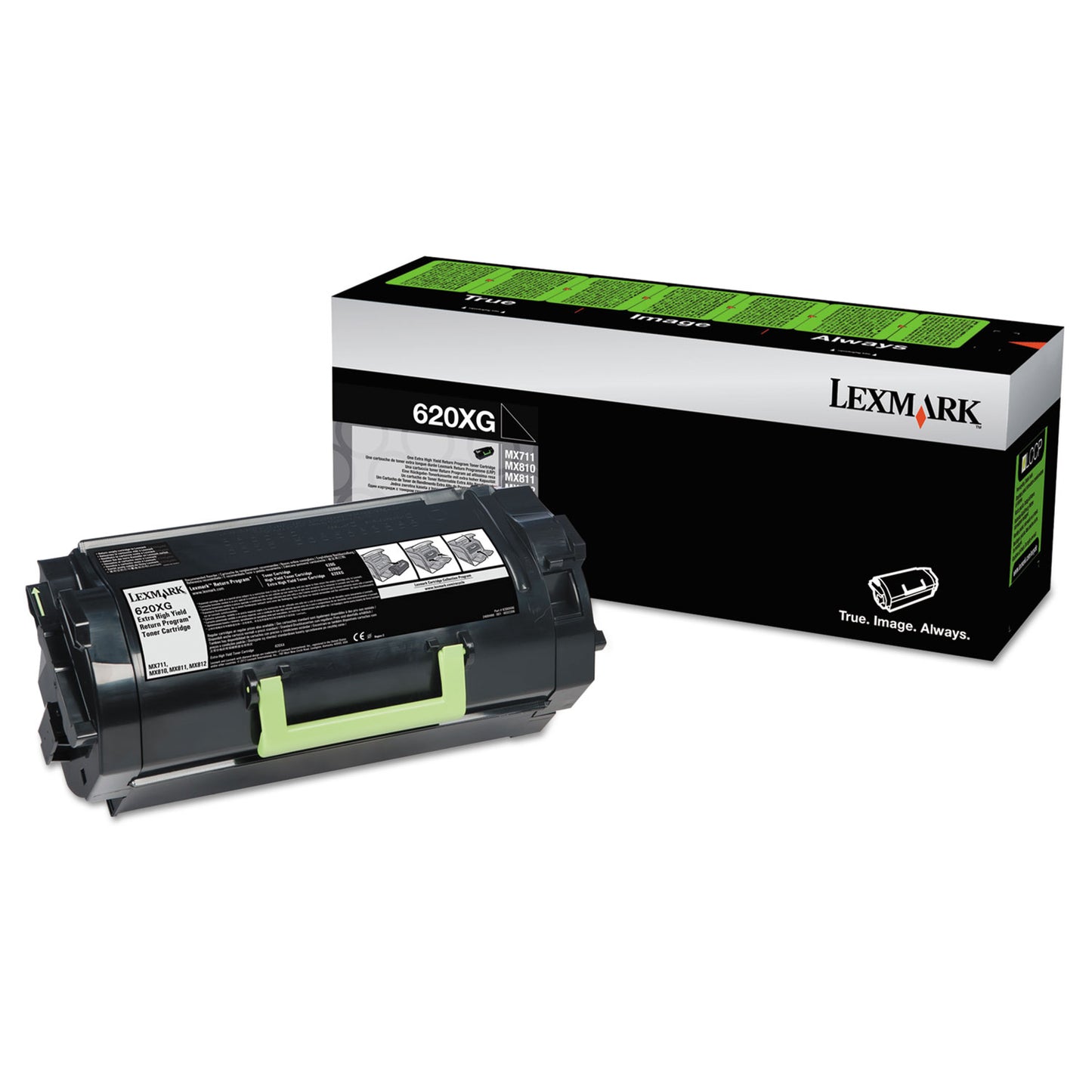 Lexmark 62D0X0G Return Program Extra High-Yield Toner, 45,000 Page-Yield, Black, TAA Compliant