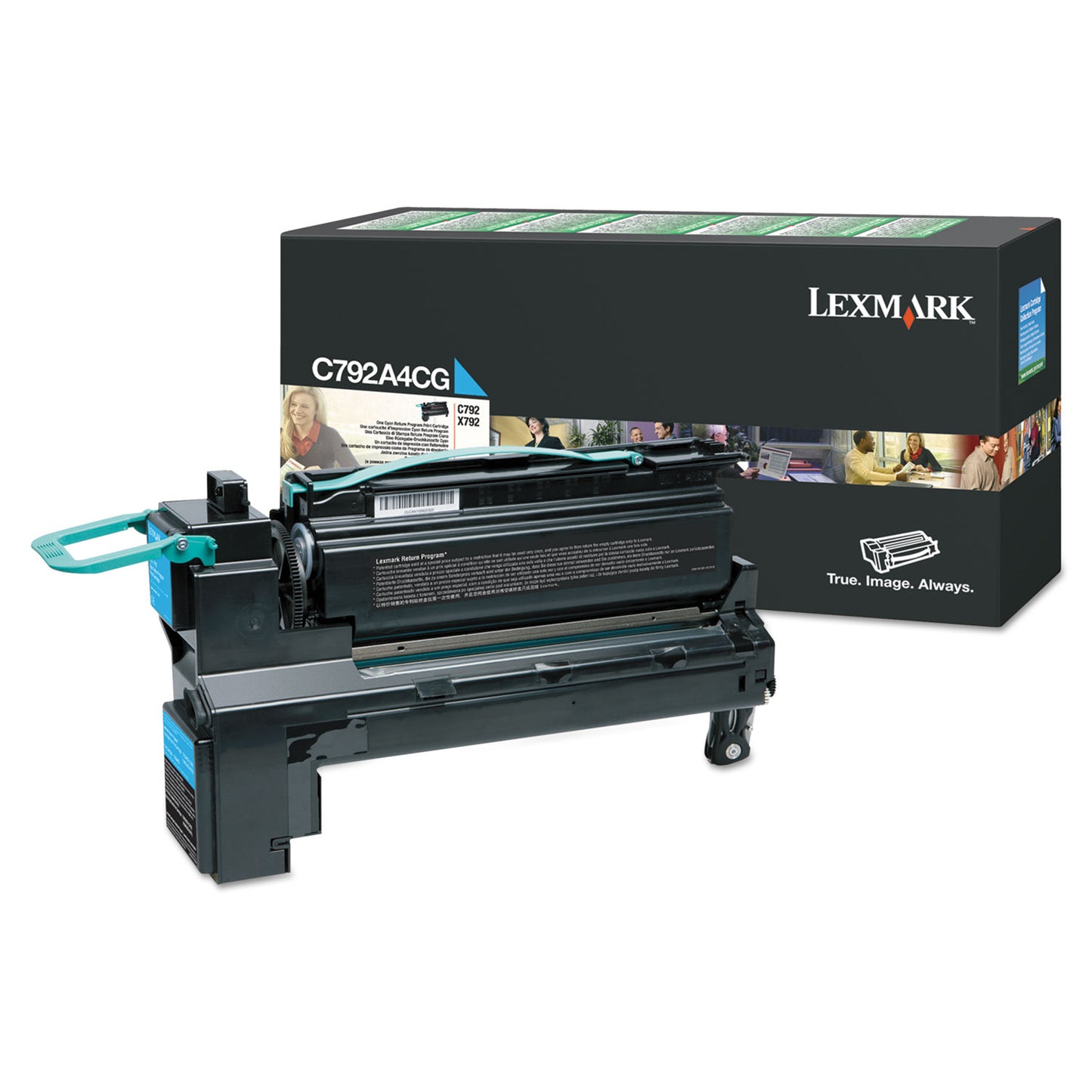 Lexmark C792A4CG Return Program Toner, 6,000 Page-Yield, Cyan
