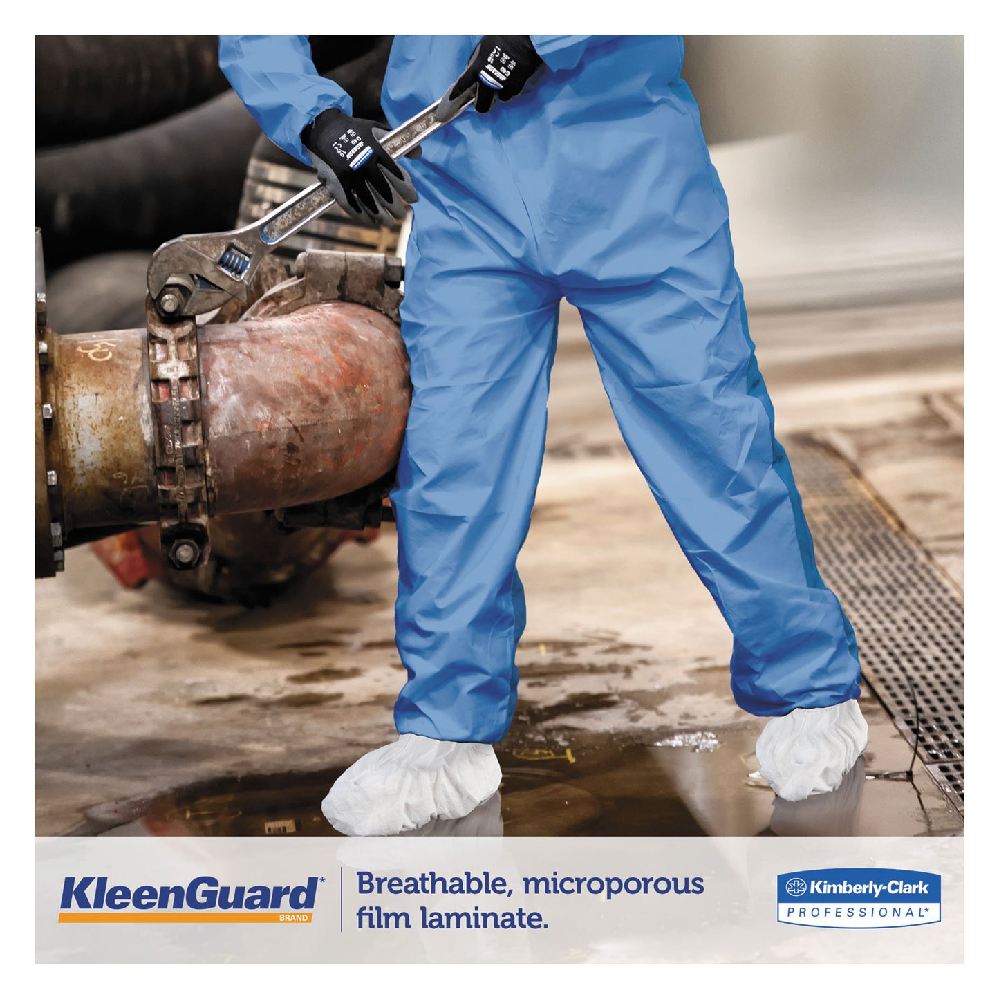 KleenGuard A40 Liquid and Particle Protection Shoe Covers, Medium, White, 400/Carton (44492)