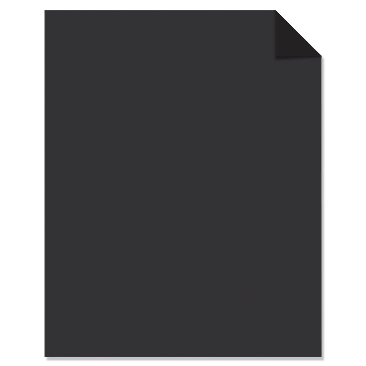 Astrobrights Color Cardstock, 65 lb Cover Weight, 8.5 x 11, Eclipse Black, 100/Pack (2202401)