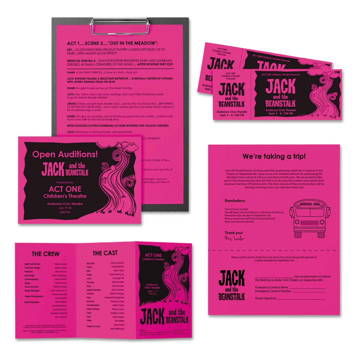 Astrobrights Color Paper, 24 lb Bond Weight, 8.5 x 11, Fireball Fuchsia, 500/Ream (22681)