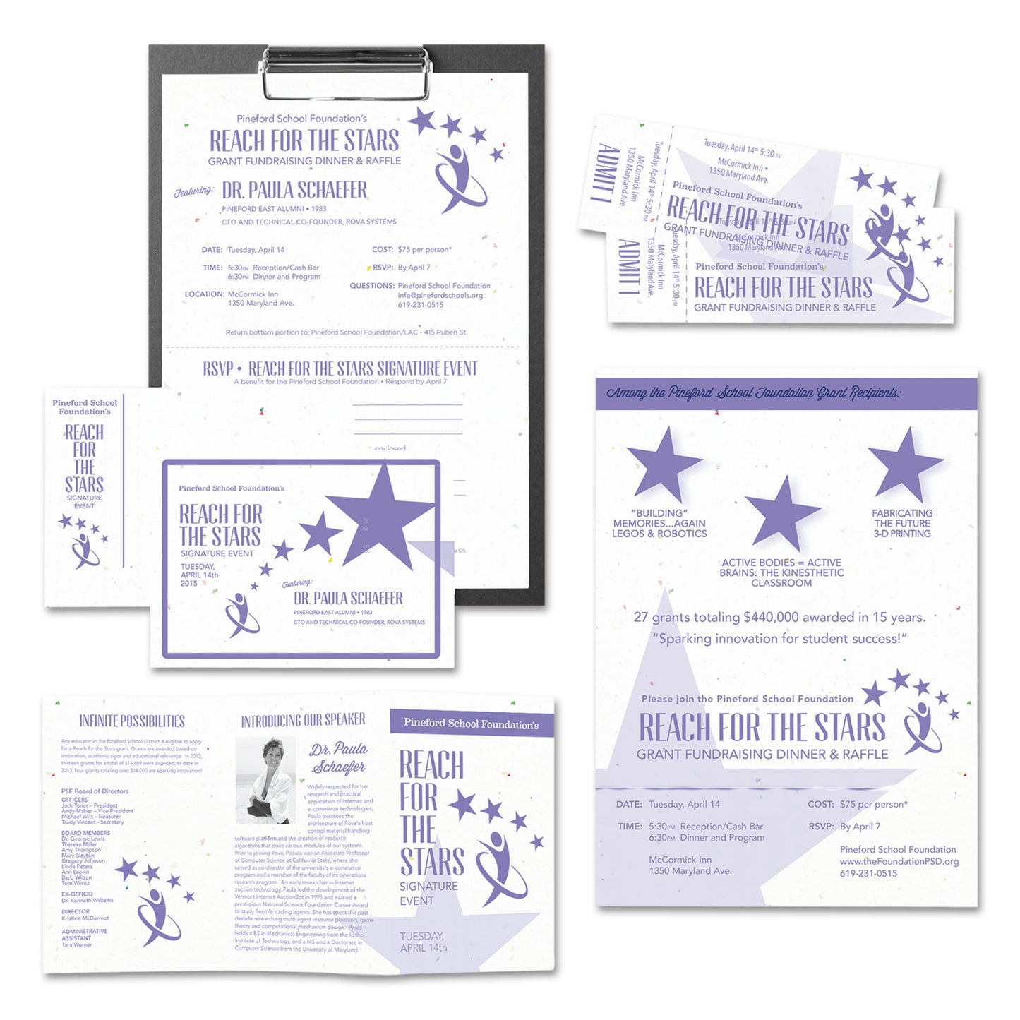 Astrobrights Color Cardstock, 65 lb Cover Weight, 8.5 x 11, Stardust Flecked White, 250/Pack (22401)