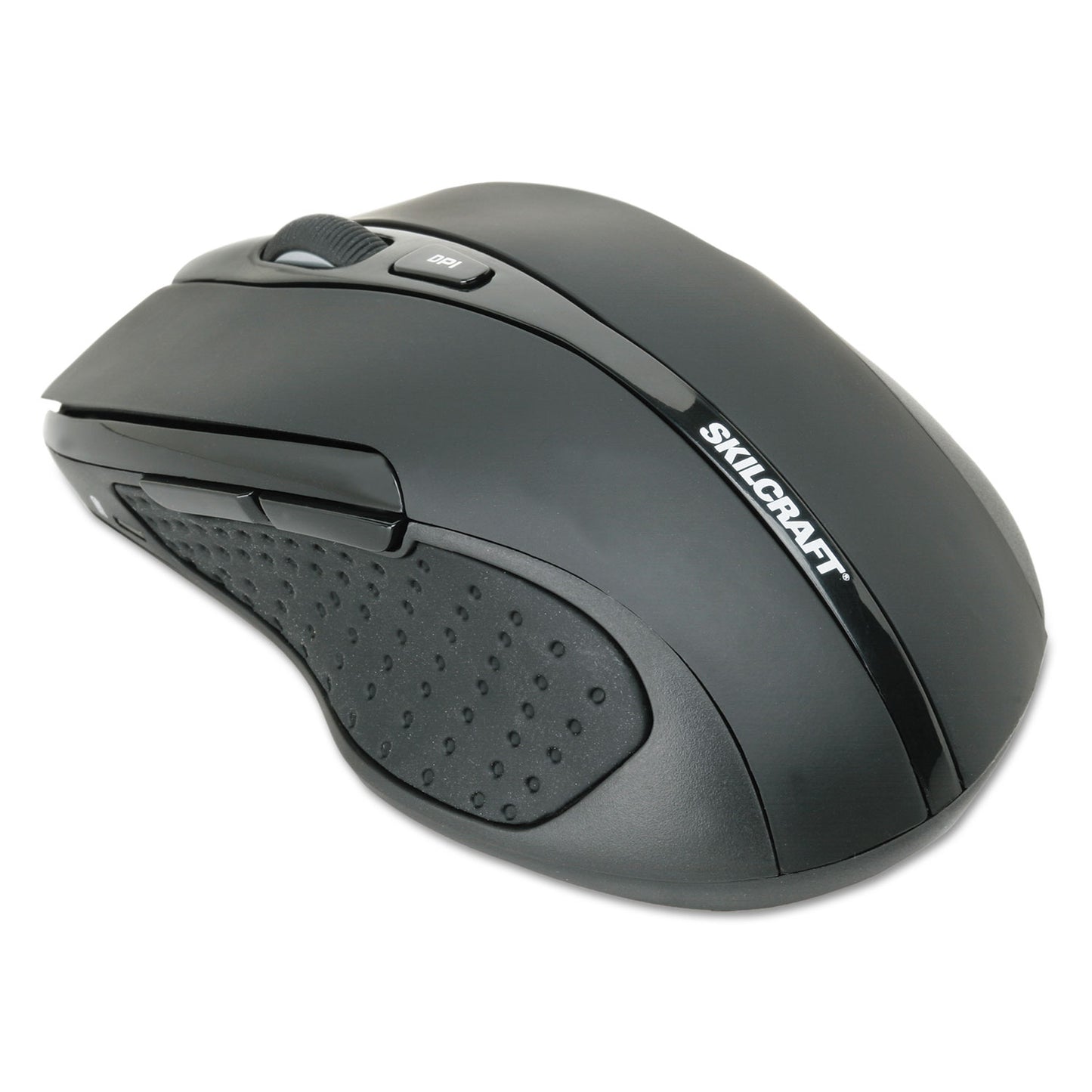 AbilityOne 7025016518938, SKILCRAFT Optical Wireless Mouse, 2.4 GHz Frequency/26 ft Wireless Range, Right Hand Use, Black