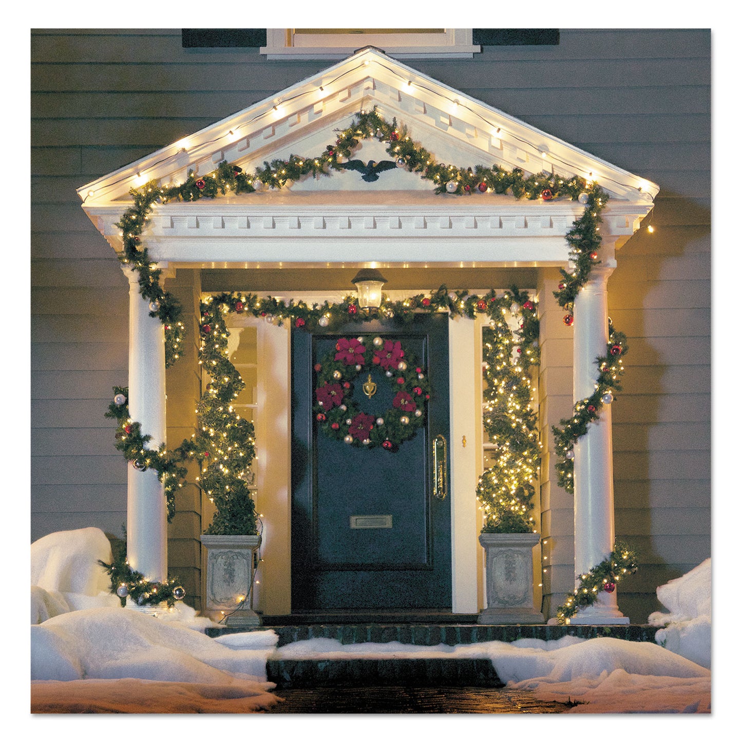 Command All Weather Hooks and Strips, Large, Metal, Brushed Nickel, 5 lb Capacity, 1 Hook and 2 Strips (FC13BNAWES)