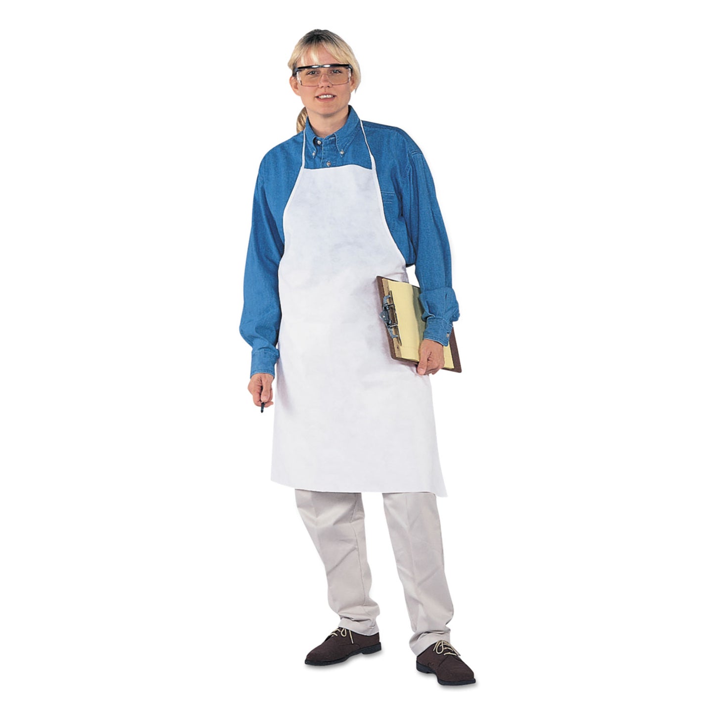 KleenGuard A20 Apron, 28" x 40", One Size Fits All, White (36550)