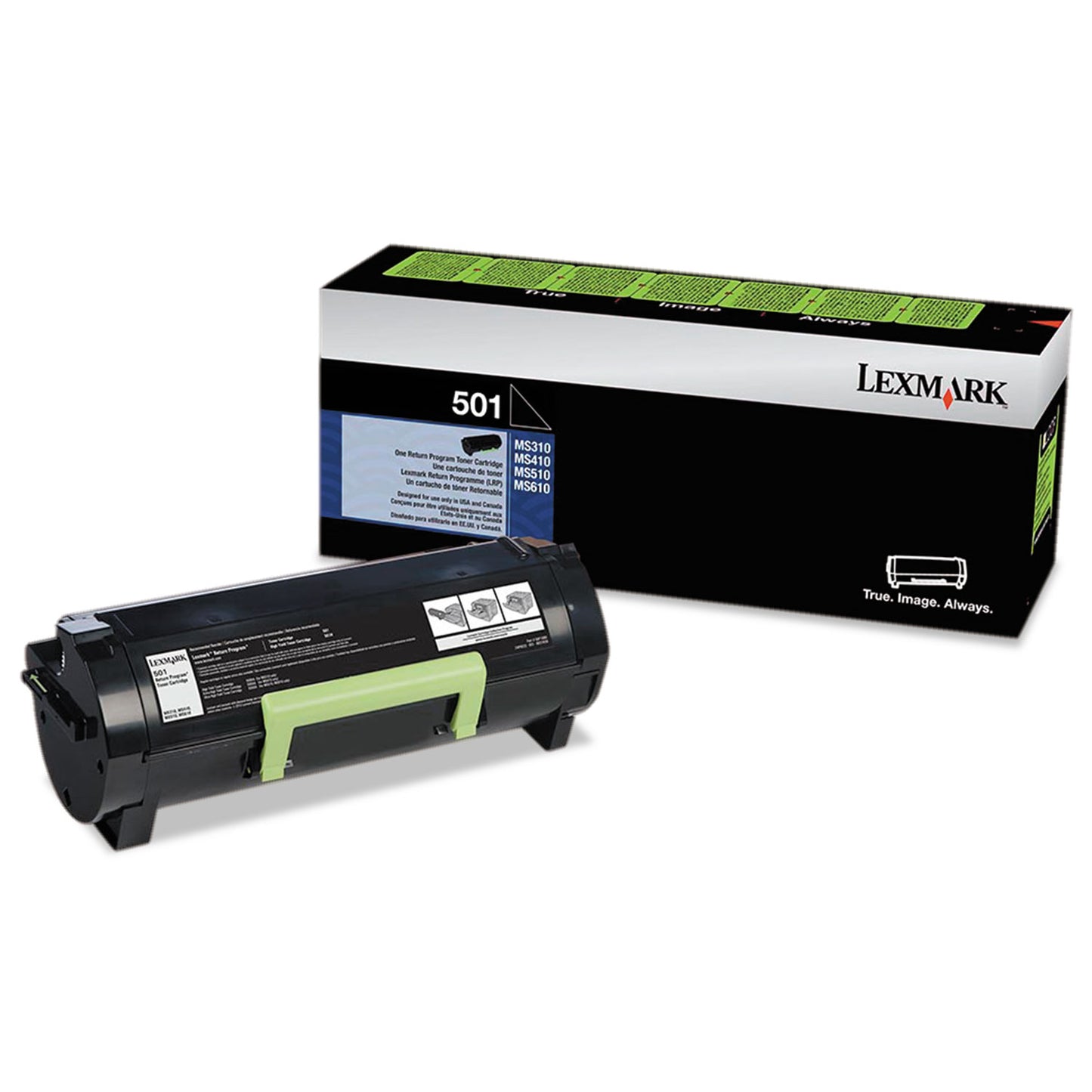 Lexmark 50F1000 Return Program Toner, 1,500 Page-Yield, Black