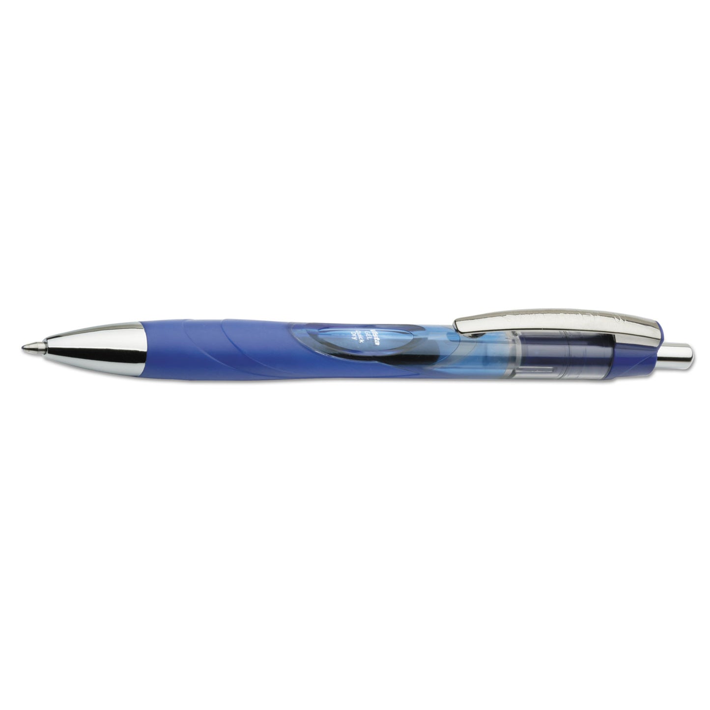 AbilityOne 7520015068502, SKILCRAFT VISTA Gel Pen, Retractable, Medium 0.7 mm, Blue Ink, Translucent Blue Barrel, Dozen