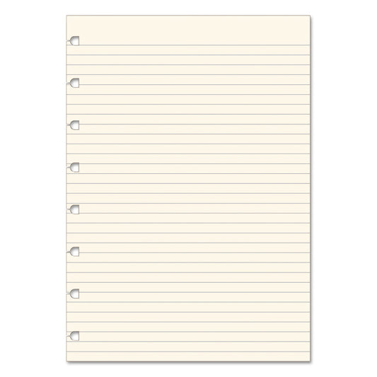 Filofax Notebook Refills, 8-Hole, 8.25 x 5.81, Narrow Rule, 32/Pack (B152008U)