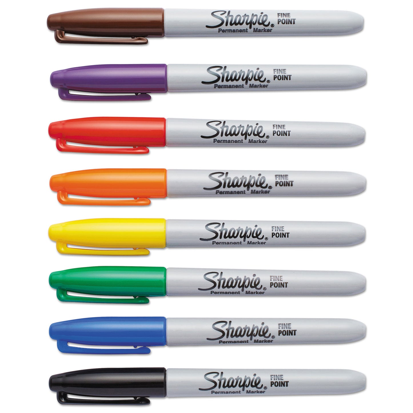 Sharpie Fine Tip Permanent Marker, Fine Bullet Tip, Assorted Colors, 8/Set (30078)