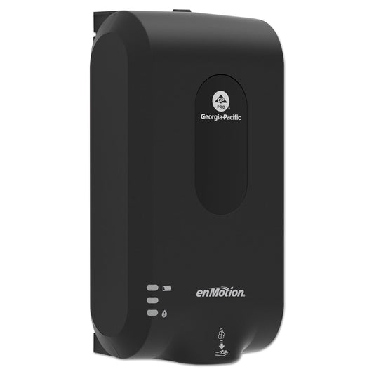 Georgia Pacific Professional GP enMotion Automated Touchless Soap/Sanitizer Dispenser, 1,200 mL, 4.6 x 7.13 x 14.06, Black (52057)