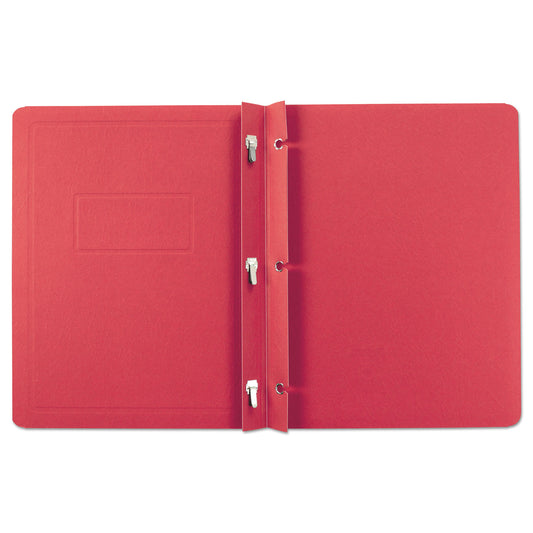Oxford Report Cover, Three-Prong Fastener, 0.5" Capacity, 8.5 x 11, Red/Red, 25/Box (52511)