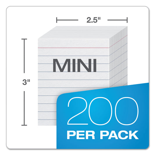 Oxford Ruled Mini Index Cards, 3 x 2.5, White, 200/Pack (10009)