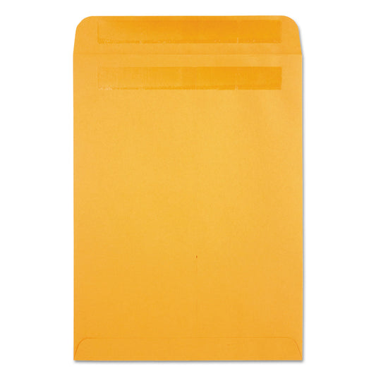 Quality Park Redi-Seal Catalog Envelope, #10 1/2, Cheese Blade Flap, Redi-Seal Adhesive Closure, 9 x 12, Brown Kraft, 250/Box (43562)