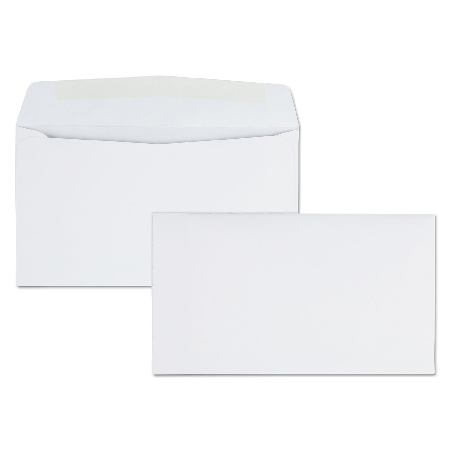 Quality Park Business Envelope, #6 3/4, Commercial Flap, Side Seam, Gummed Closure, 24 lb Bond Weight Paper, 3.63 x 6.5, White, 500/Box (90070)