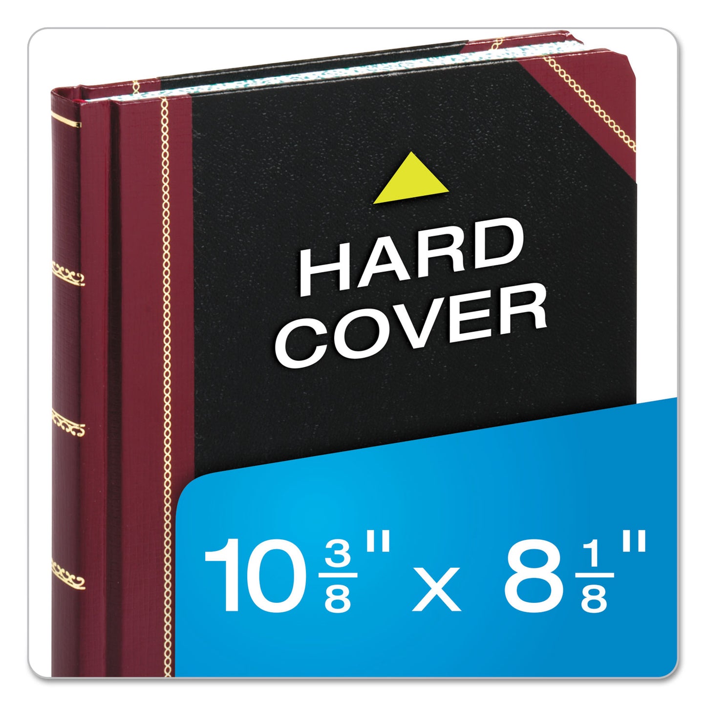 Pease Extra-Durable Bound Book, Single-Page Record-Rule Format, Black/Maroon/Gold Cover, 10.13 x 7.78 Sheets, 300 Sheets/Book (21300R)