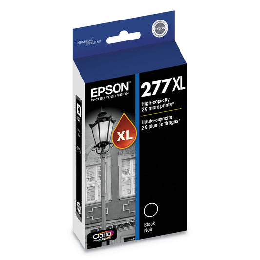 Epson T277XL120-S (277XL) Claria High-Yield Ink, 500 Page-Yield, Black