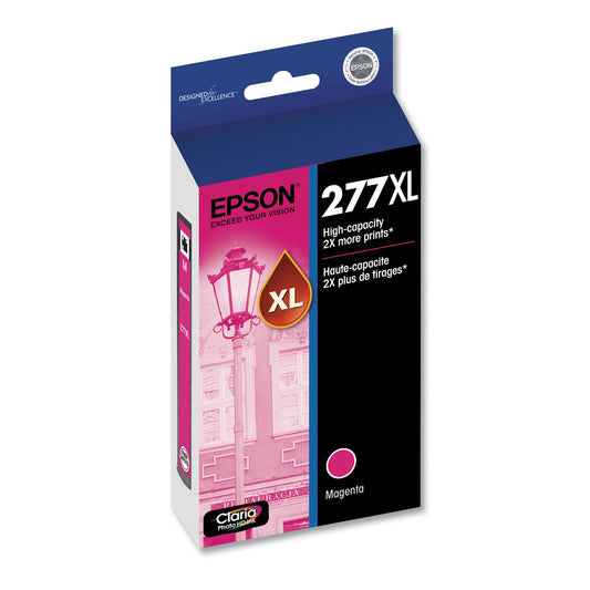 Epson T277XL320-S (277XL) Claria High-Yield Ink, 740 Page-Yield, Magenta