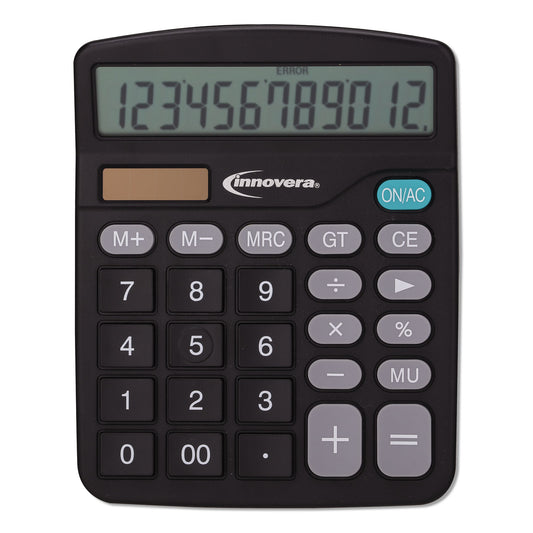 Innovera 15923 Desktop Calculator, 12-Digit LCD
