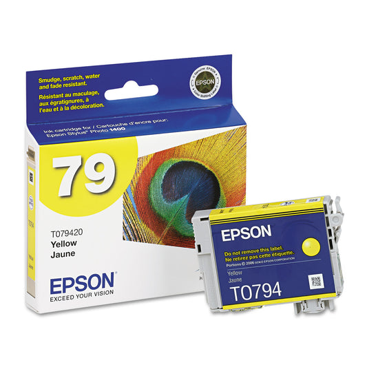 Epson T079420 (79) Claria High-Yield Ink, 810 Page-Yield, Yellow