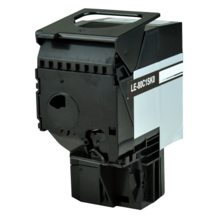 Elite 80C1SK0 Return Program Toner, 2,500 Page-Yield, Black